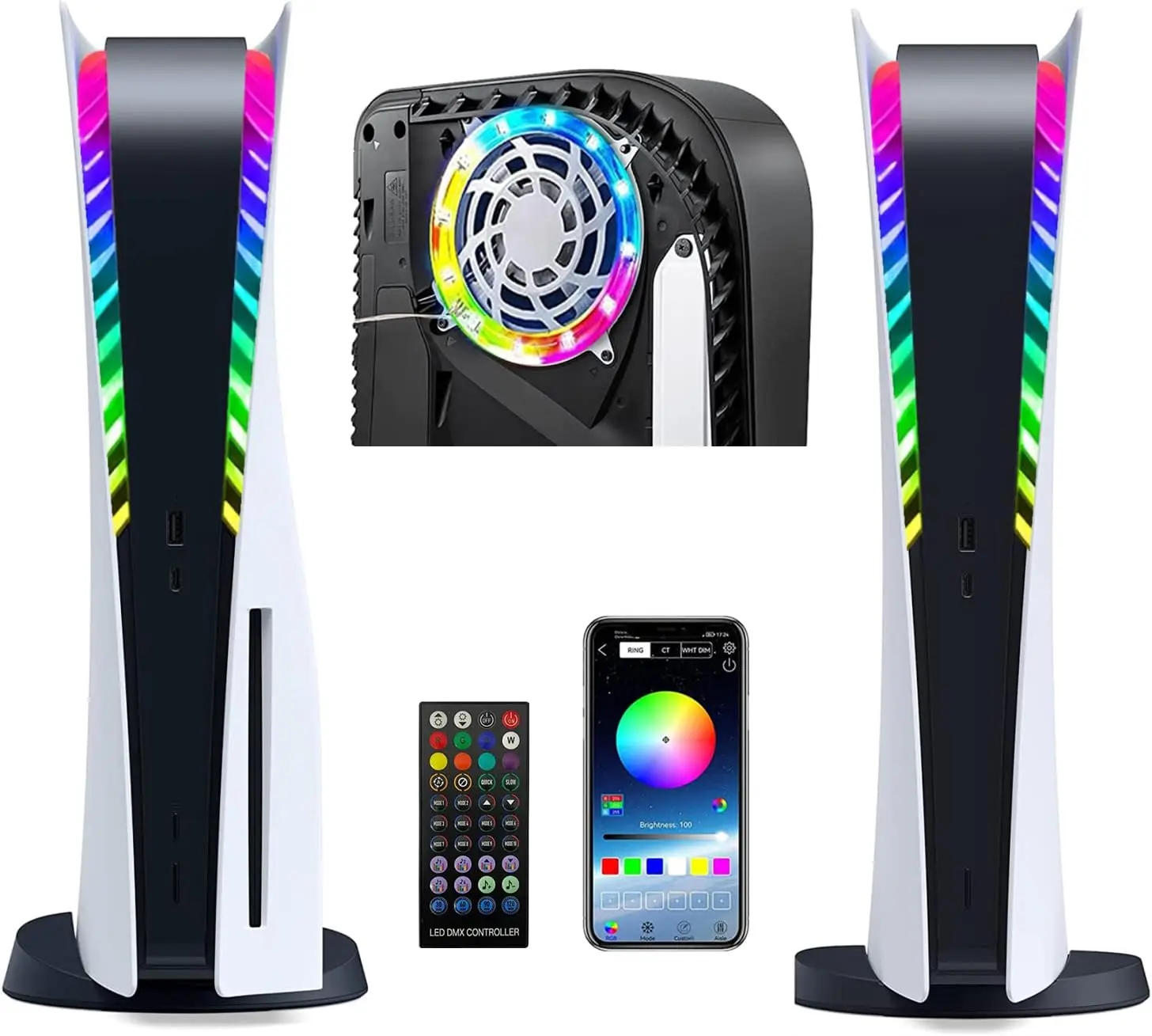 Ps5 ܼ ÷̼̽ǿ RGB LED Ʈ Ʈ,  ȭ, 8  , 400 +  ȿ, DIY , 5 ׼