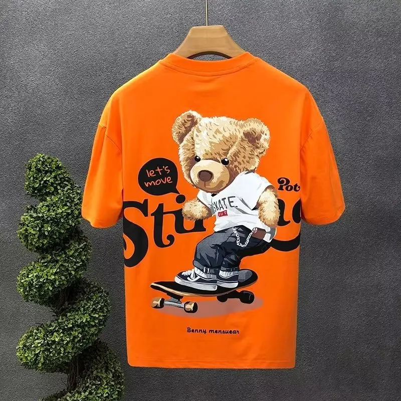 Japan Men's Cool Bear T shirt New Men's Cotton Short Sleeve Tops Summer