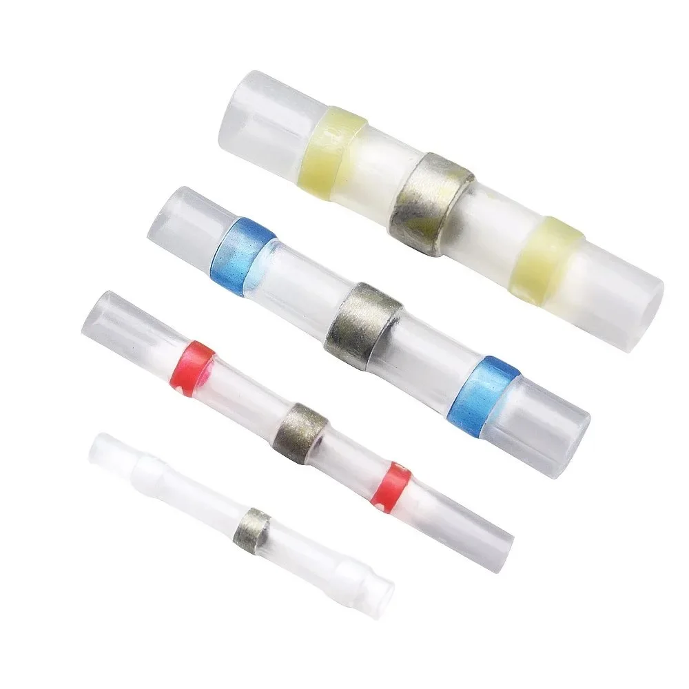 Solder Ring Terminal 50pcs Mount Solder Ring Heat Shrink Intermediate Connection Terminal Heat Shrink Tube terminal connector