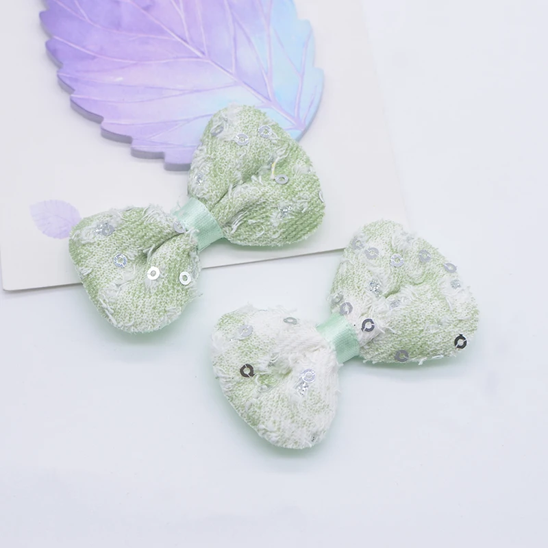 10 Stück 5,8 x 3,5 cm/2,28 x 1,38 Zoll Denim Fliege Applikationen für DIY Kopfbedeckungen Clips Dekor Zubehör Kleidung Hut Schuhe Nähen Patches – Detail 6
