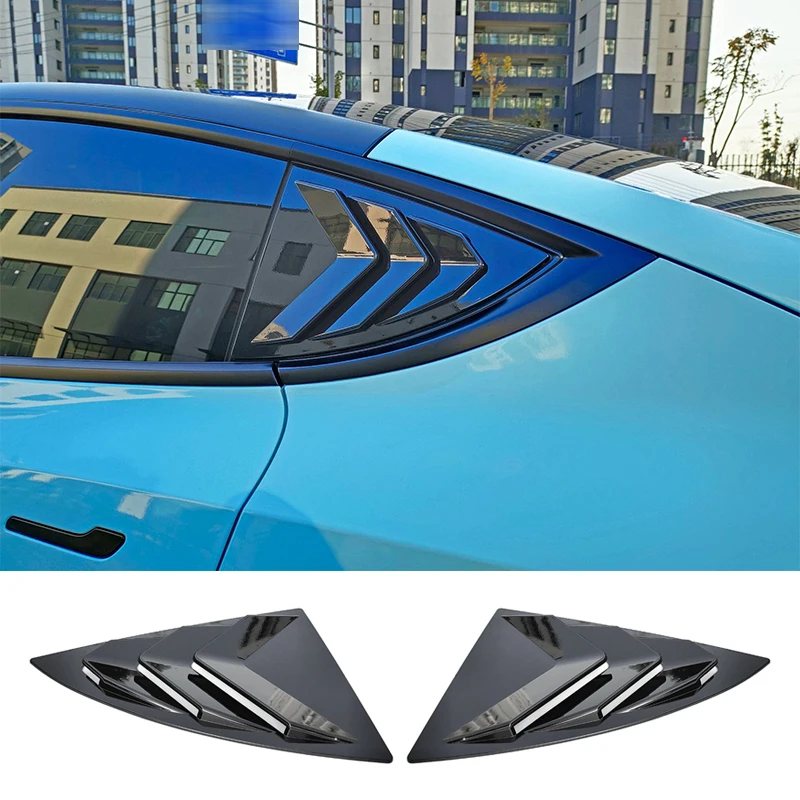 

Window Louver for Tesla Model Y Quarter Side Scoop Cover Vent Black Spoiler 2021 22 23 Decorative Accessories