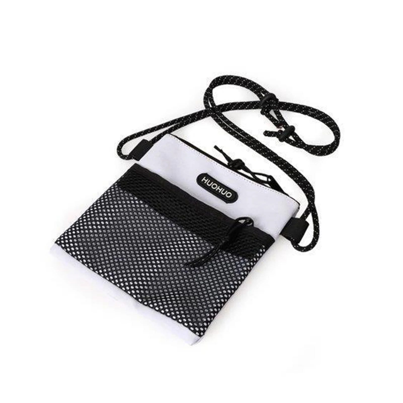 Mini ultraleichte Umhängetasche mit großer Kapazität und schwarzer Netz tasche für das Schul büro im Freien
