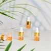 100Pcs Mini Glass Dropper Bottle Bulk Clear Essential Oil Dropper Bottles Small Glass Dropping Sample Containers 1 Ml 5