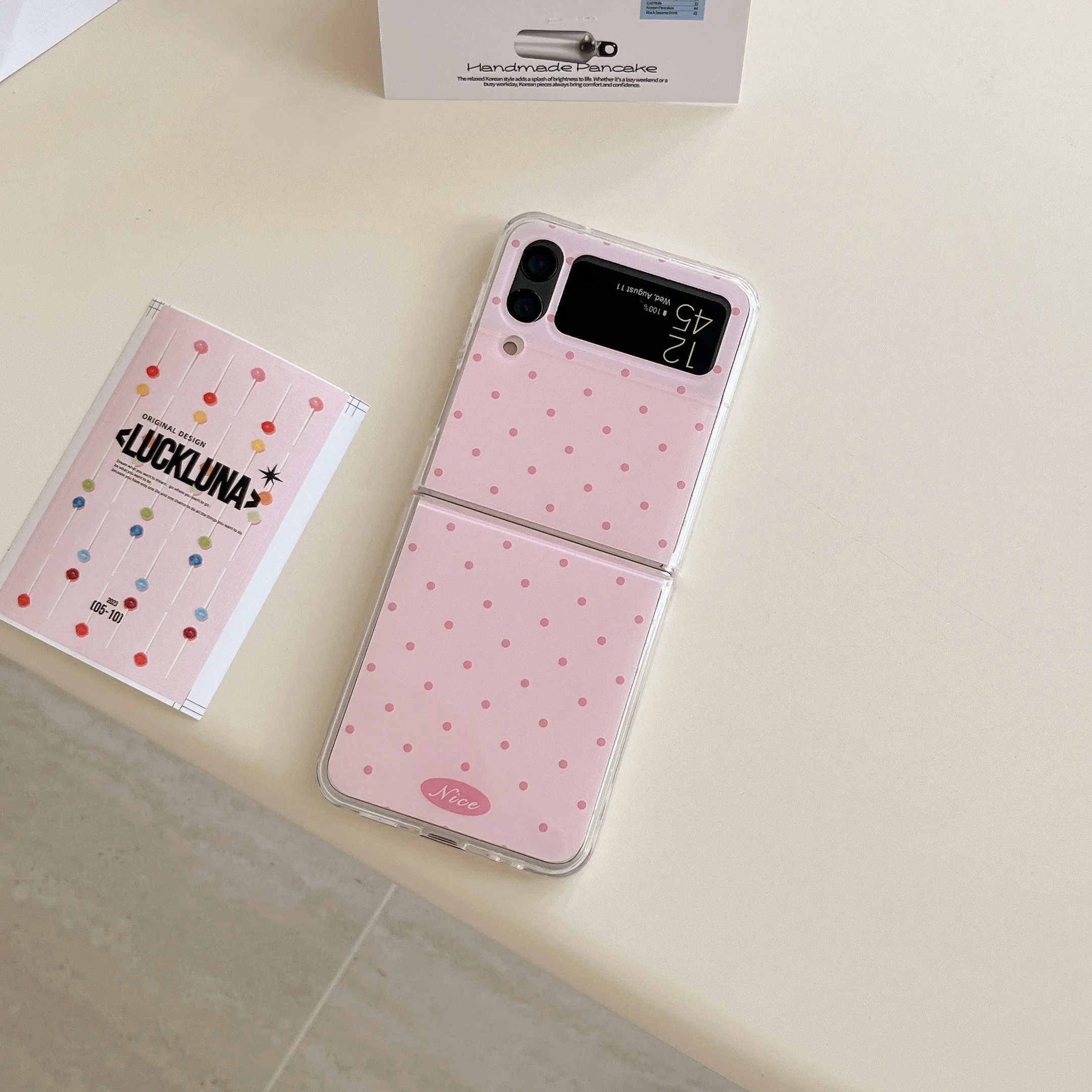 Korean Fashion Candy-Colored Polka Dot Phone Case - Cute Shockproof Back Cover Gift