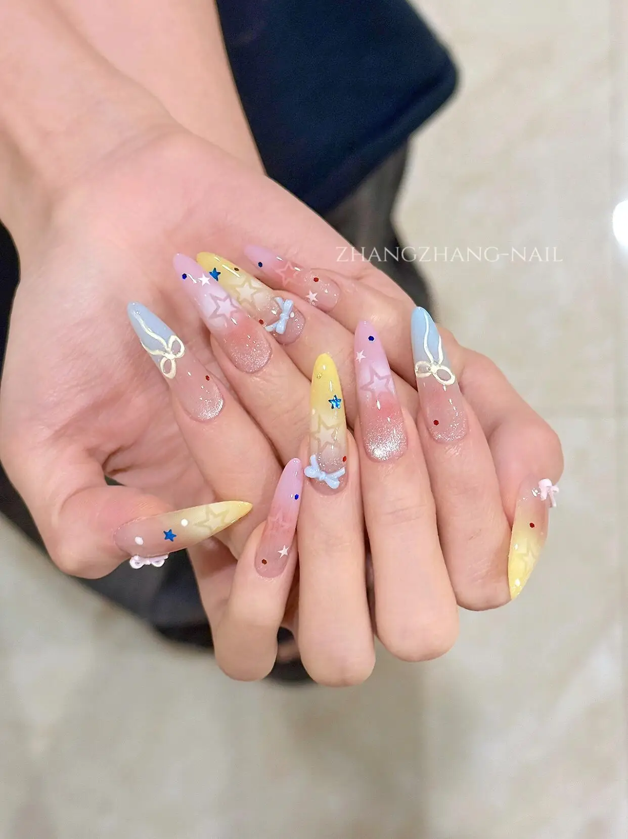 1 stücke Bowknot Blume Stern Nail art Aufkleber Ultra-dünne Selbst-Kleber Slider Sommer Nägel Aufkleber Dekoration DIY maniküre Zubehör – Detail 1