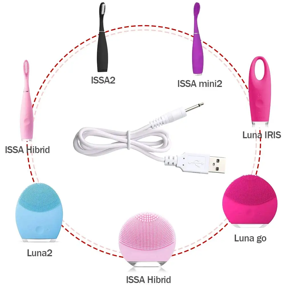 Replacement DC Charging Cable 2.5mm USB Adapter Cord Fast Charging Cord Most Wand Massager 2 Pack