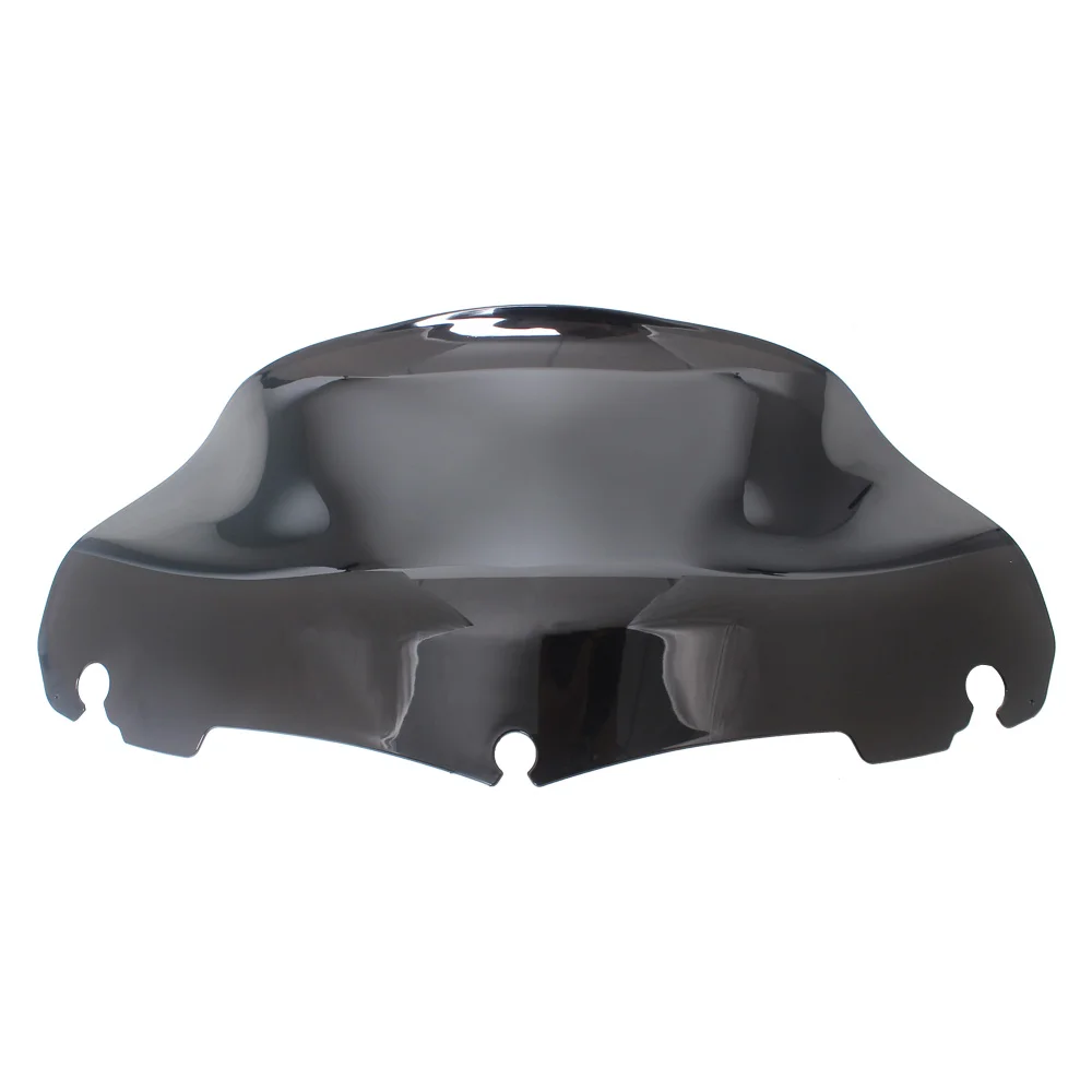 Benlari Parabrisas De Motocicleta Negro De 8 Pulgadas Para Harley Davidson Touring Street Glide Electra Glide Tri Glide FLHT FLHX FLHTK FLHTC FLHTCU