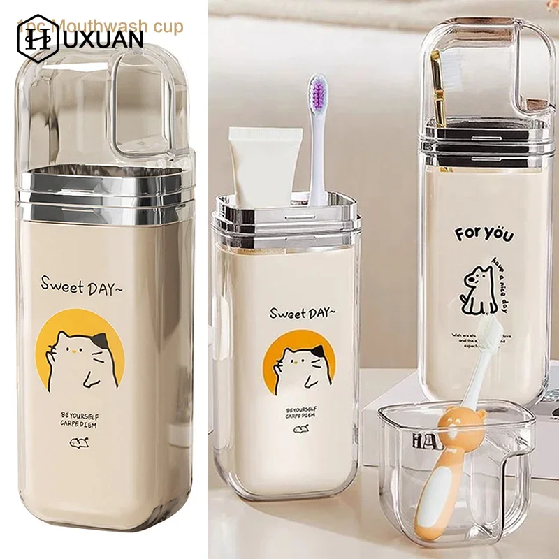 Portable Toothbrush Case And Toothpaste Holder For Travel_voghion.com