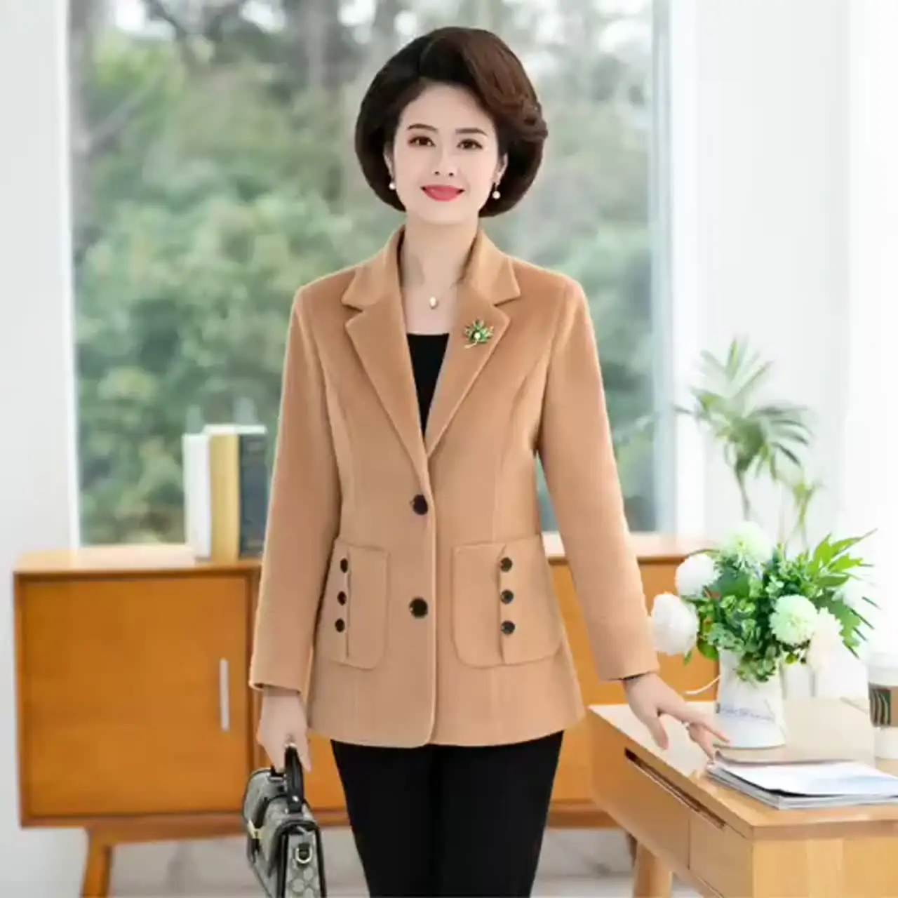 【美品】TODAYFUL Standcollar Wool Coat magnet_173210737200.jpg