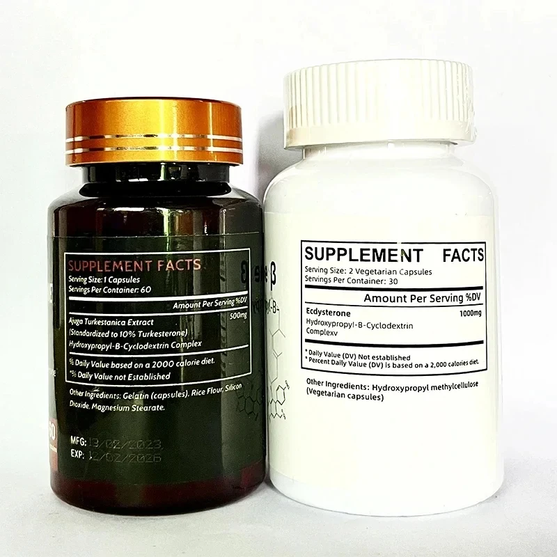 2 Bottle Turkesterone Capsules + Ecdysterone Capsules Zengji for Men's Health