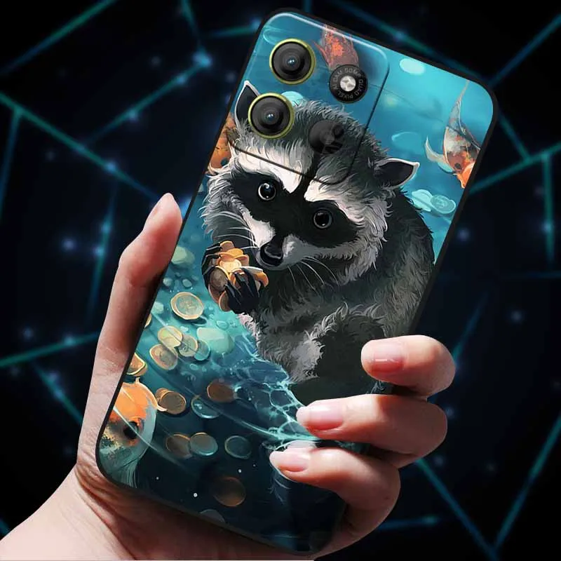 Painted Cats Soft Silicone Lovely Back Case - Cute Cat Design Phone Cover