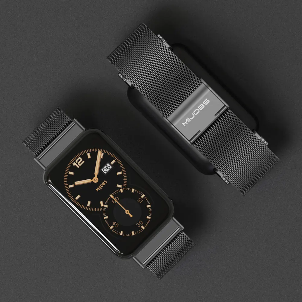 Edelstahl-Armband Für Xiaomi Mi Band 7 Pro – Stylisches Metall-Armband Mit Verstellbarer Länge