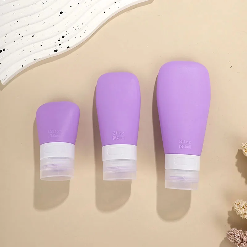 60ml 90ml Silicone Dispensing Bottle Portable Squeeze Type Lotion Essence Shampoo Hand Soap Cosmetic Empty Bottling Can Travel glue pen dot liner contact adhesive pastel dispensing quick drying glue portable for memo diary album journal stationery