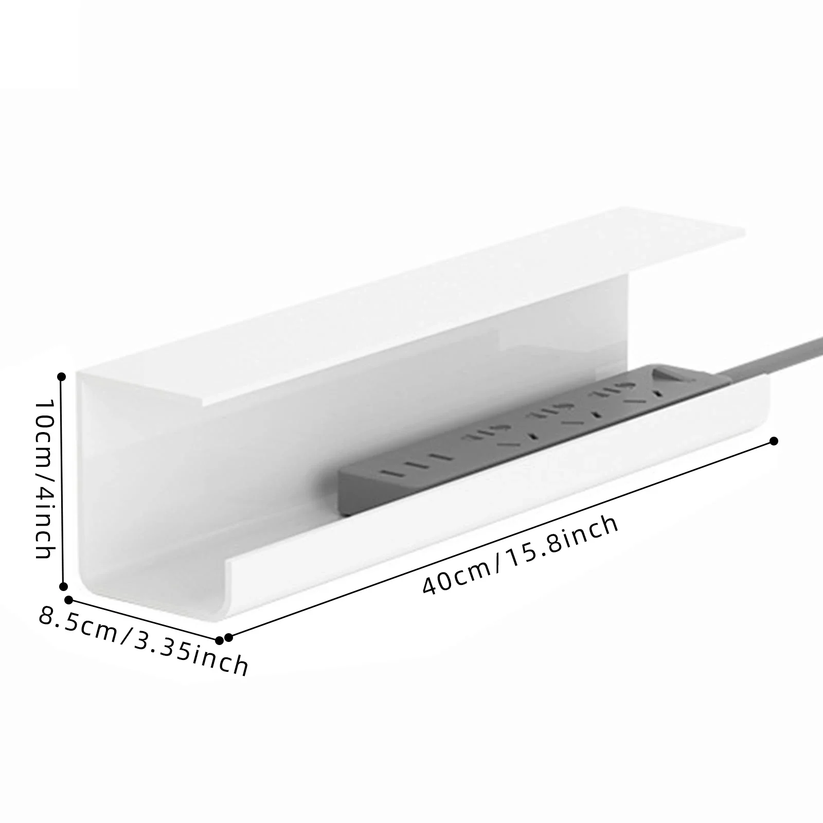 No-Screw Under Desk Cable Management Tray-Self-Adhesive Installation, Cable Management, Management Under Desk