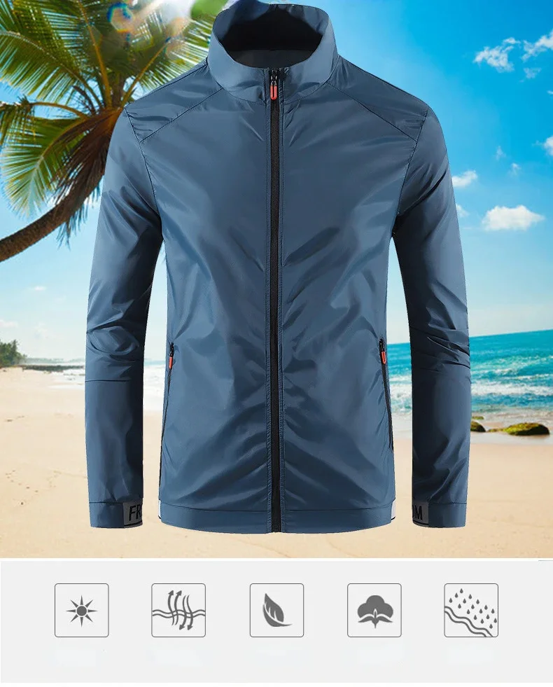 Description Picture 2 of itemSpring And Summer Jacket Sun Protection Loose Casual Riding Breathable Men'S Thin Section Windbreaker Downhill Motorcycle