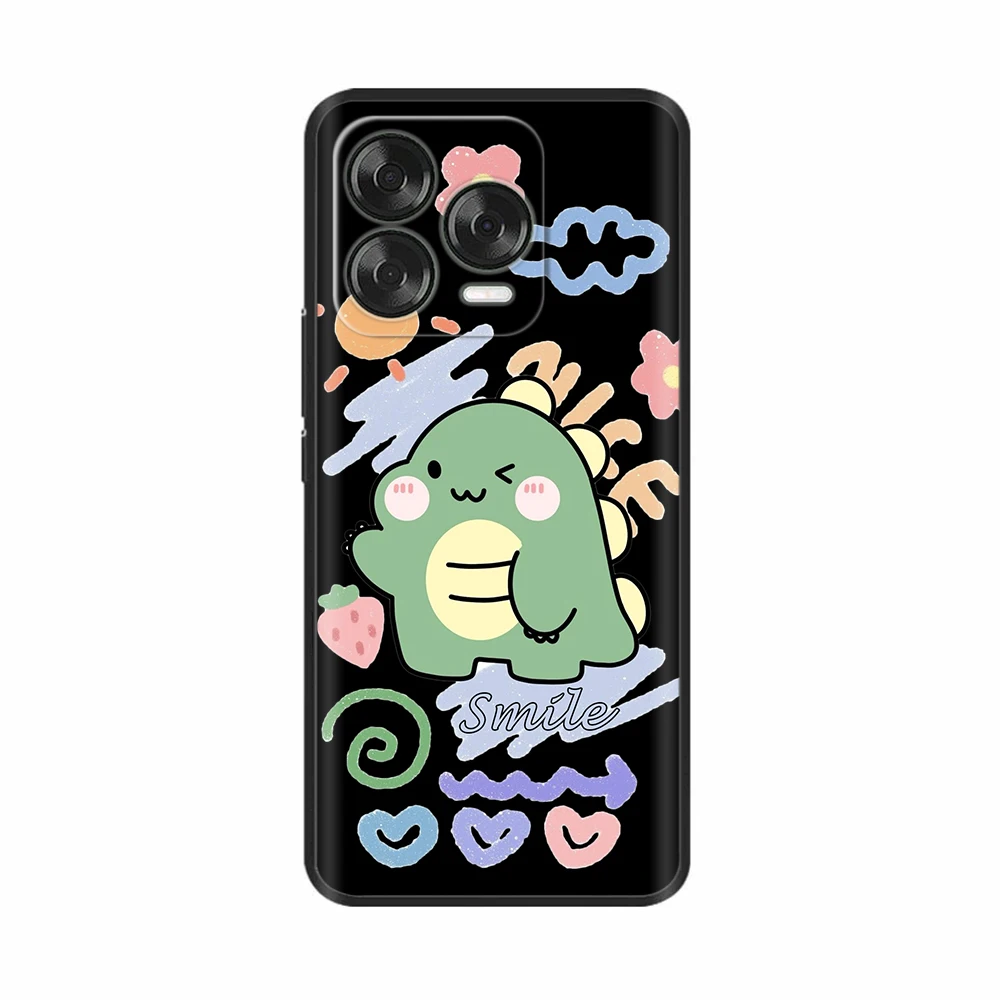 Colorful Flowers Pattern Soft TPU Silicone Phone Case Cover