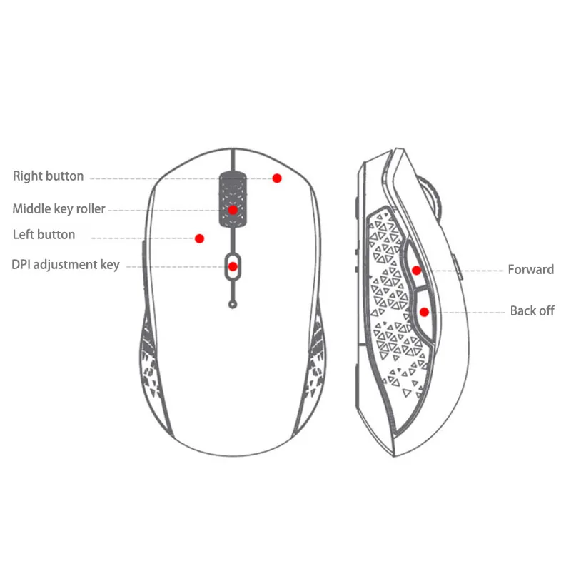 Lenovo Howard bluetooth Wireless Dual-mode Mouse Easy to Carry Office Mouse Silent Long Endurance Lightweight Design