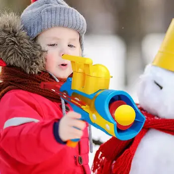 Outdoor Snow Ball Guns Winter SnowballBlaster Children Snow Play Toys Snow Ball Maker Tool Soft Ball Launcher Kid Toys 4