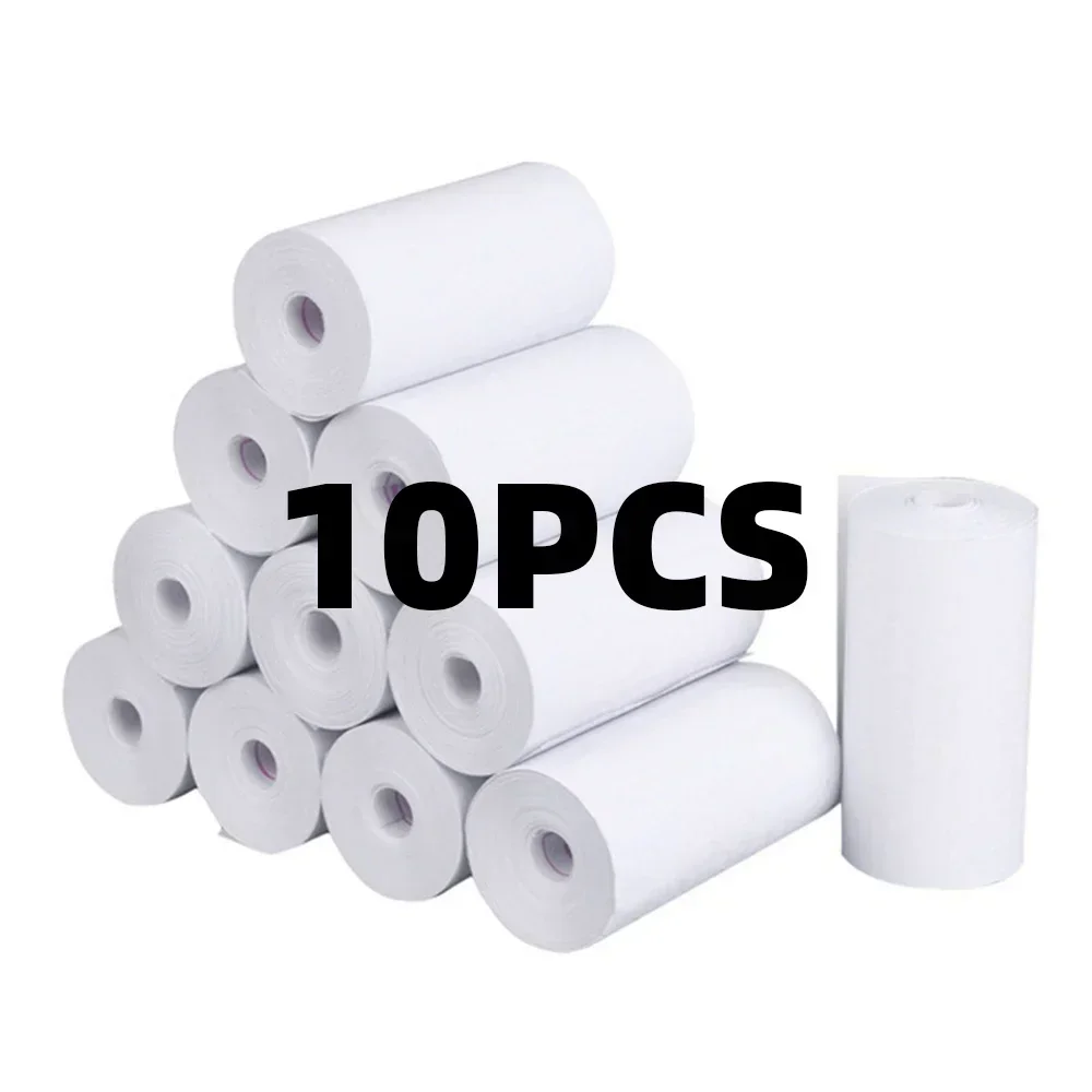 

10 Rolls Thermal Paper White Children Camera Wood Pulp Instant Print Kids Camera Printing Paper Replacement Accessories Parts