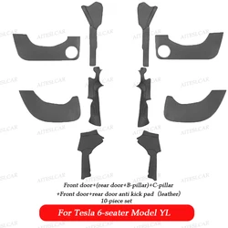8 - Piece Door Sill Protector Set - Anti - Kick Entry Cover Pads and Mats for Enhanced Vehicle Protection (10PC)