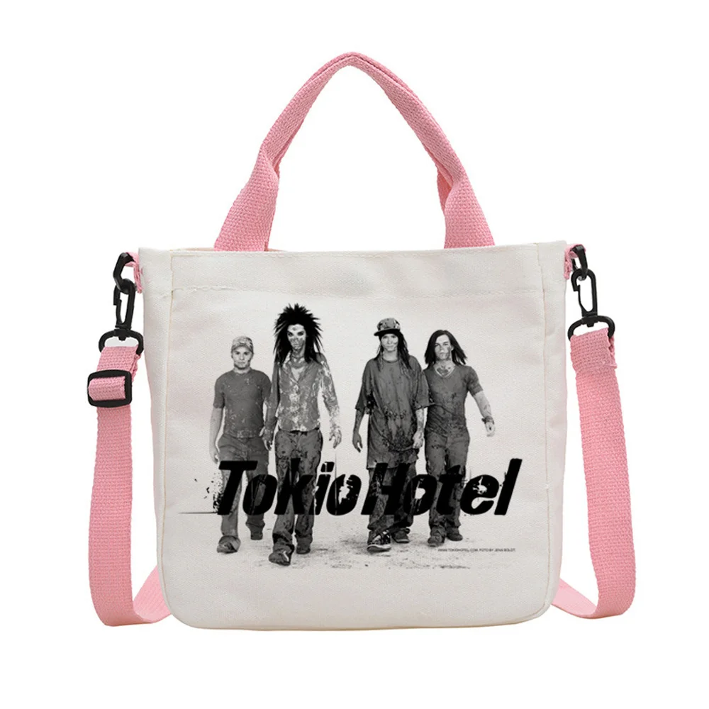 Music Tokio Hotel Tragetasche Sac Cabas Canvas Einkaufstasche faltbare Schultertasche für Damen – Detail 15