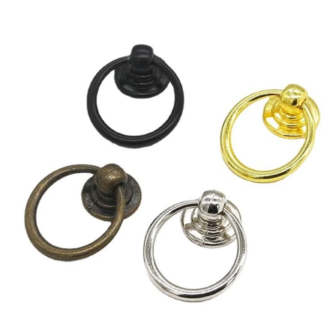 Ring handle pull ring door knocker European style antique bronze cabinet door knocker