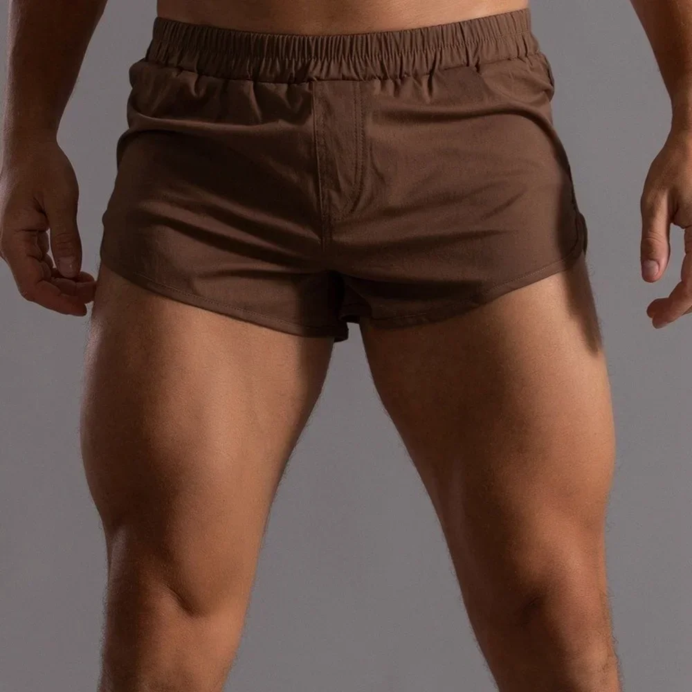 3 Part Shorts Men Sportswear Clothes Jogger Shorts Solid Color Elactic Waist Sweatpants Basic Many Colors Available 3