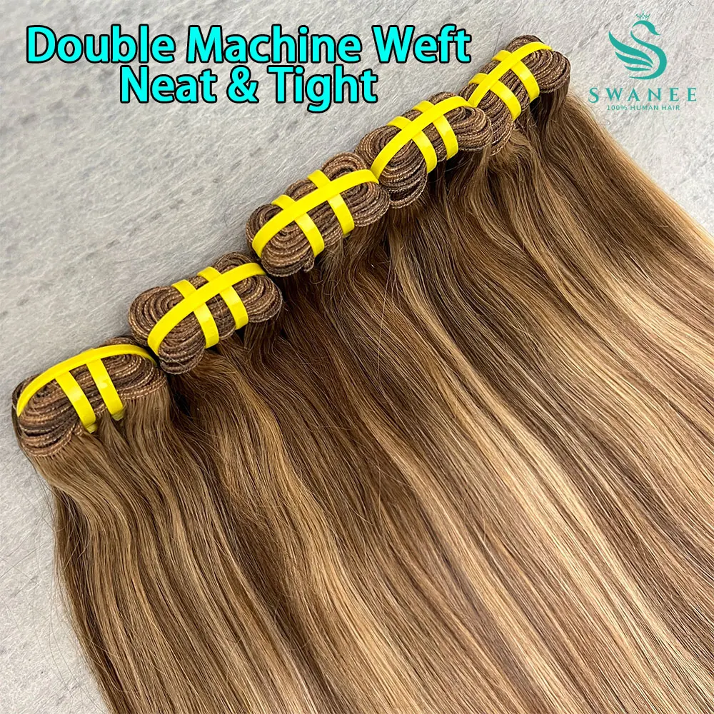 P4/27 Straight Highlight Human Hair Bundles Bone Straight Human Hair Remy Extensions Blonde Bundles For Women