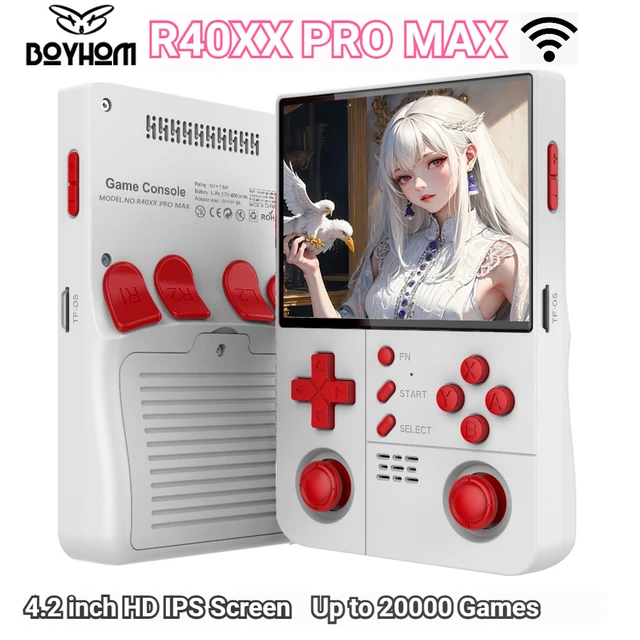 Console de jeux rétro BOYHOM R40XX Pro Max, écran IPS 4,2 pouces, batterie 4000 mAh, console portable, Wi-Fi intégré, R40XXPRO, cadeau pour enfant 1