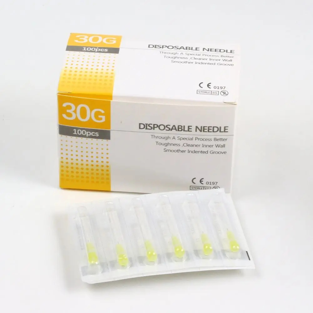 100pcs/box 30G 4mm 13mm Disposable Needle Small Painless Tattoo Needle Injection Needle surgical tool 5