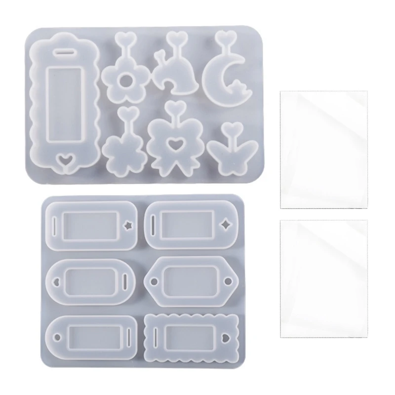 

N58F Handmade Silicone Mould Resin Shaker Mold DIY Craft Jewelry Beading Casting Mold Keychain Pendant Molds Craft