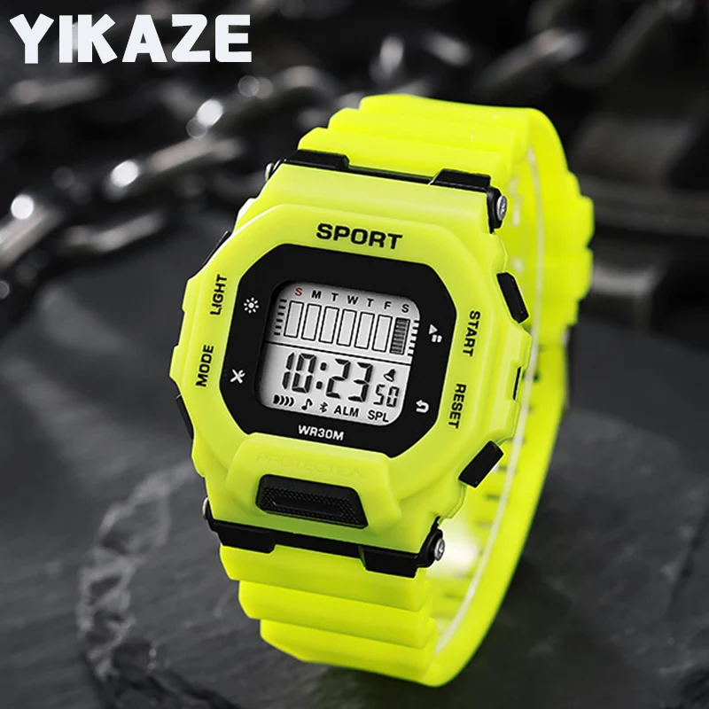 Sports Watches Multifunction Military Digital Waterproof Electronic Wristwatch for Student Man