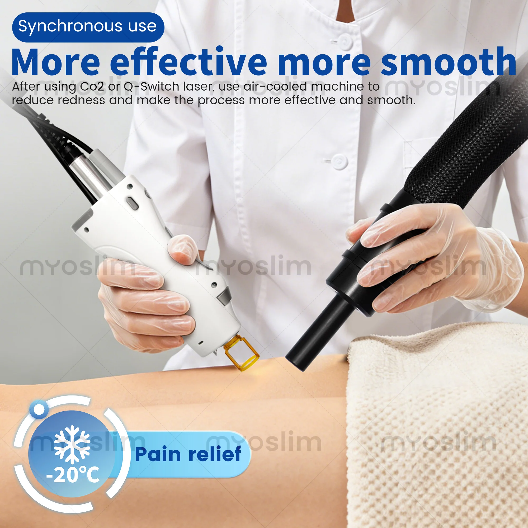 Best-selling Portable Mini Cryo Cold Air Skin Cooling Machine For Laser Device Laser Skin Cooling Device 4