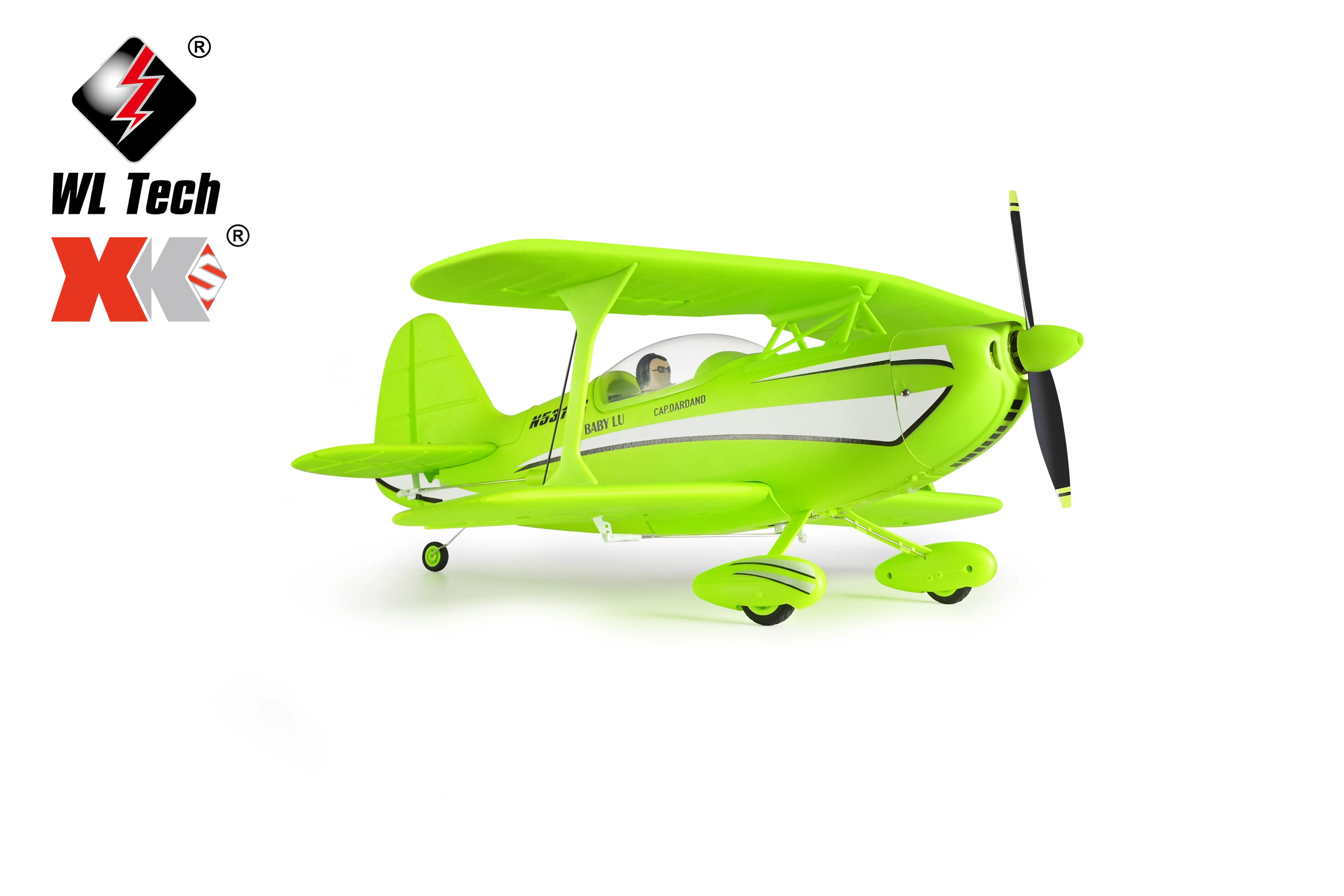 Avion RC télécommandé 2.4GHz – Vol stabilisé, 2 batteries