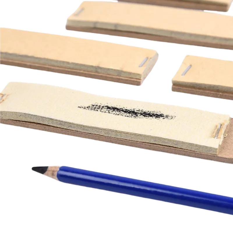Sponge head sketching pencil sandpaper board Art drawing pencil sharpening pen point sandpaper Color paper pencil sharpening san 4