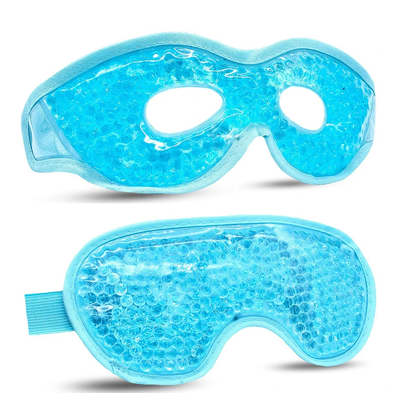 Reutilizável pvc gel grânulos máscara de olho máscaras de resfriamento