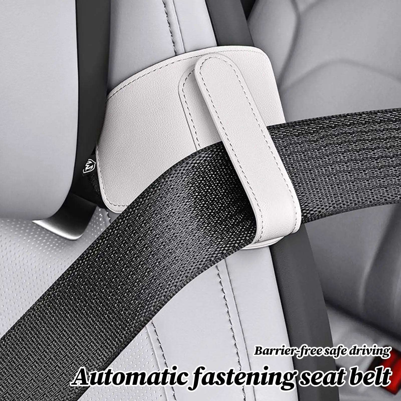 자동차 안전벨트 고정 홀더, 강력 접착식 앞좌석 및 뒷좌석용 충돌 방지 리미터, 운전용 범용 안전 클립
