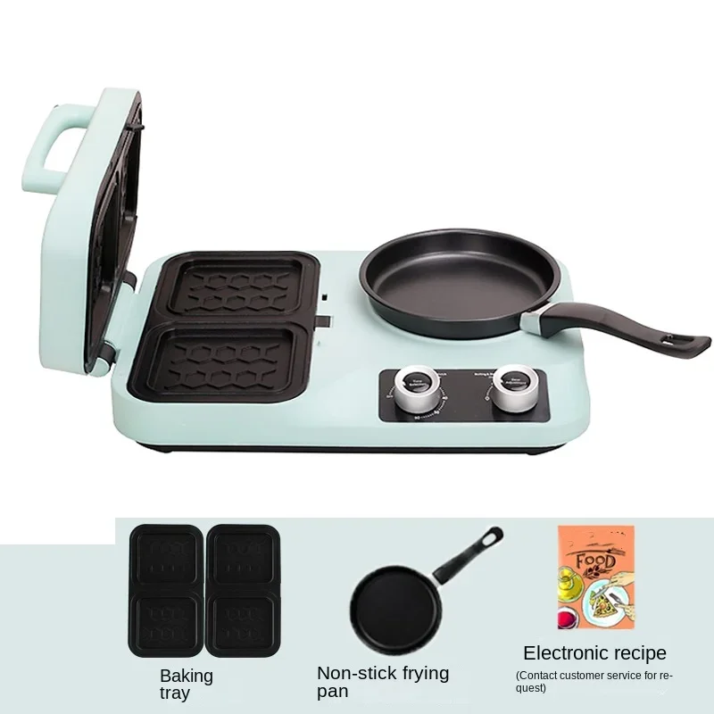 4-in-1 Breakfast Machine All-in-one Home Multifunctional Sandwich Maker Frying Toaster Toaster