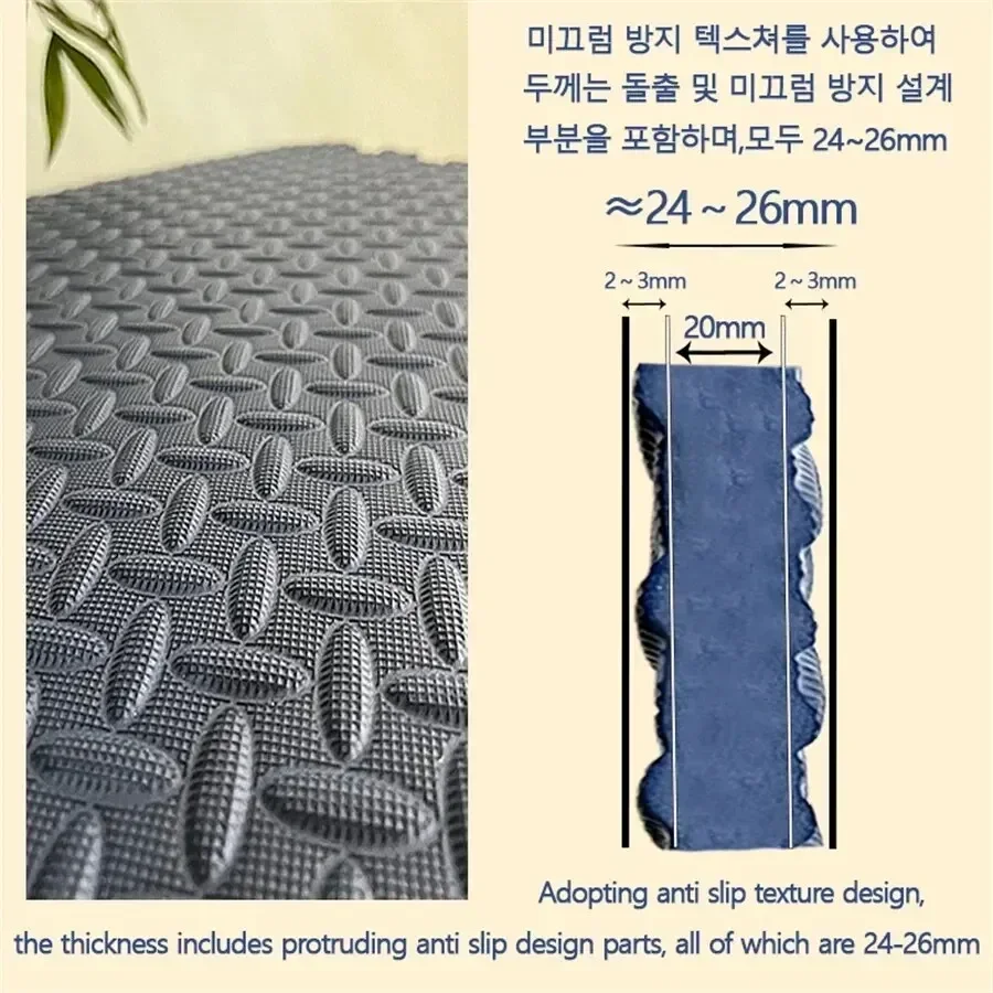 Thickened 2.5cm Puzzle Mat Baby Play Mats  baby gym Children Room Activities Mat For Baby Interlock Floor Carpet 30*30CM 5