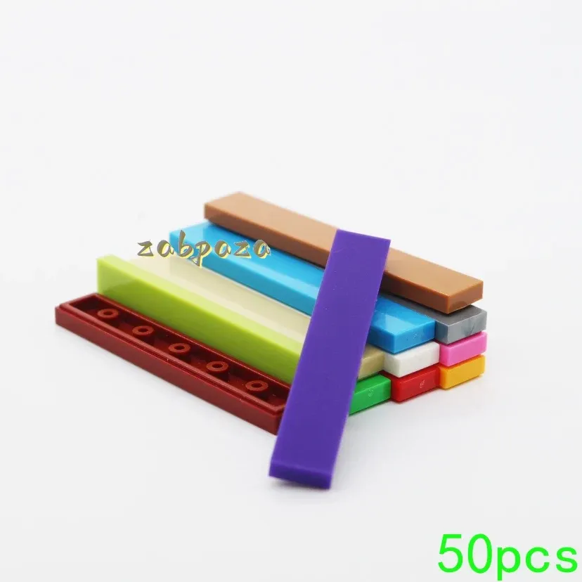 50PCS Assembles Particles 6636 1x6 Light Panel Building Blocks Bricks Parts  DIY Assembly Educational Toys For Children Kid Gift