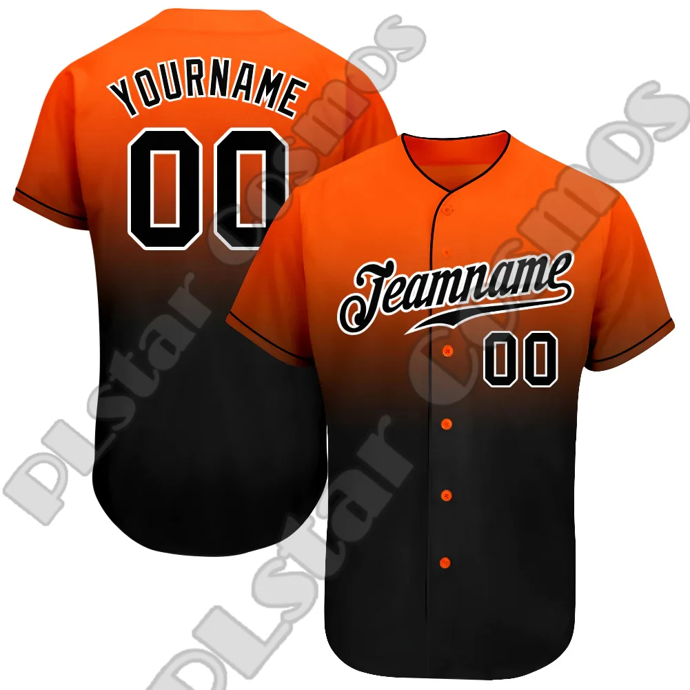 

Custom Name Team Player Logo Sportswear Streetwear Colorful Retro 3DPrint Summer Casual Harajuku Funny Baseball Shirts Jersey X4