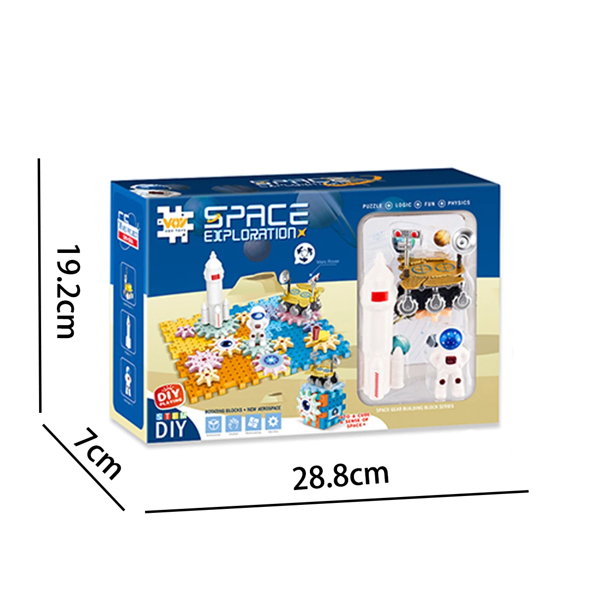 Large Particle Building Blocks Dinosaur Windmill Gear Building Blocks Playground 2-in-1 Children's Electric Science and Educatio