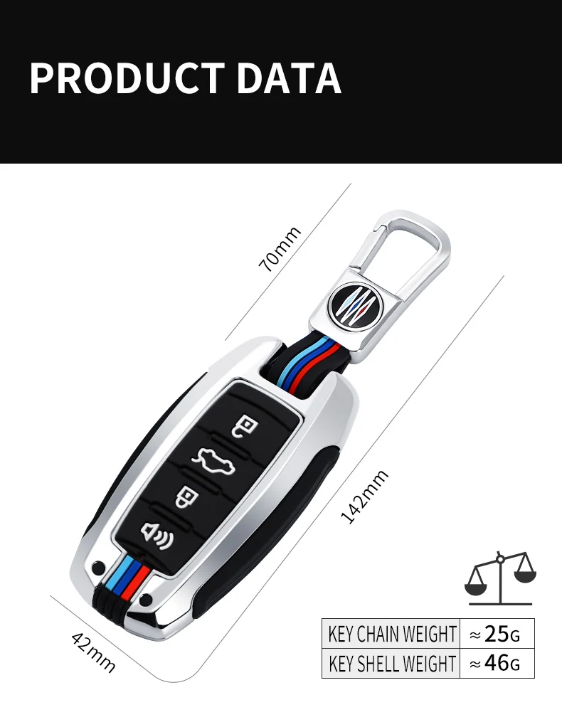 Custodia per chiave Auto in lega per Haval H6 Jolion H9 H6S F7 F7X F7H H7 M6 H8 Dargo 2022 custodia portachiavi proteggi accessori Auto - S4b6d3e5dea6b4b0d85fa282855523d94v