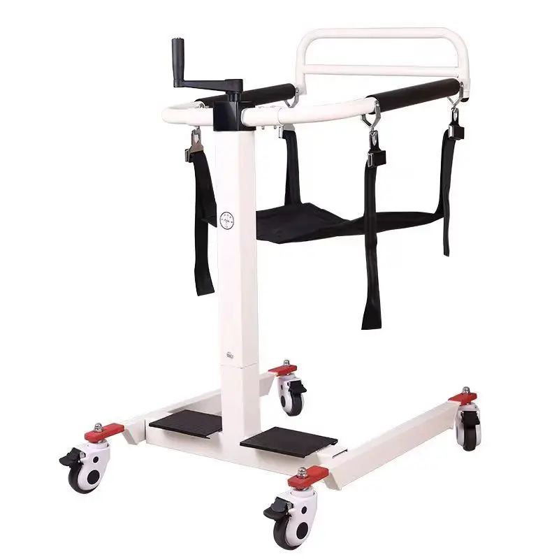 Manual Lift Shift Machine Home Bed-Ridden Lifting Elderly Disabled Paralyzed Patient Wheelchair Portable Transfer Lifter Chair