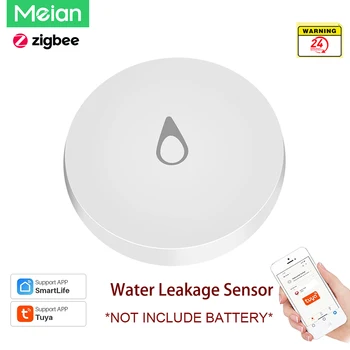 Meian ZigBee Linkage Water Leakage Sensor Immersion Security Alarm Leak Detector Overflow Alert Waterproof Smart Home 1