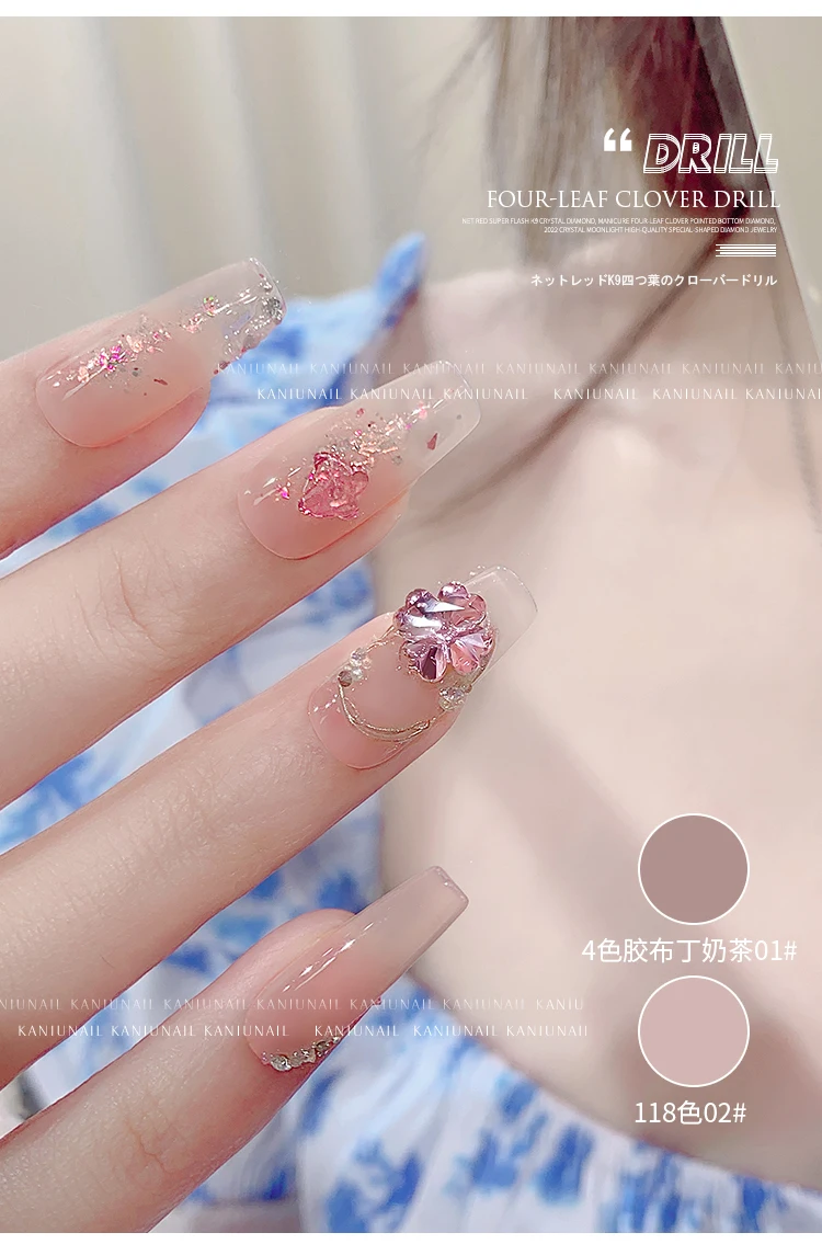 2 Pieces Crystal Four Leaf Clover K9 Nail art Rhinestones 7.5mm Point  Bottom Shiny Clover Glass Stones Nails Decoration Supplies - AliExpress