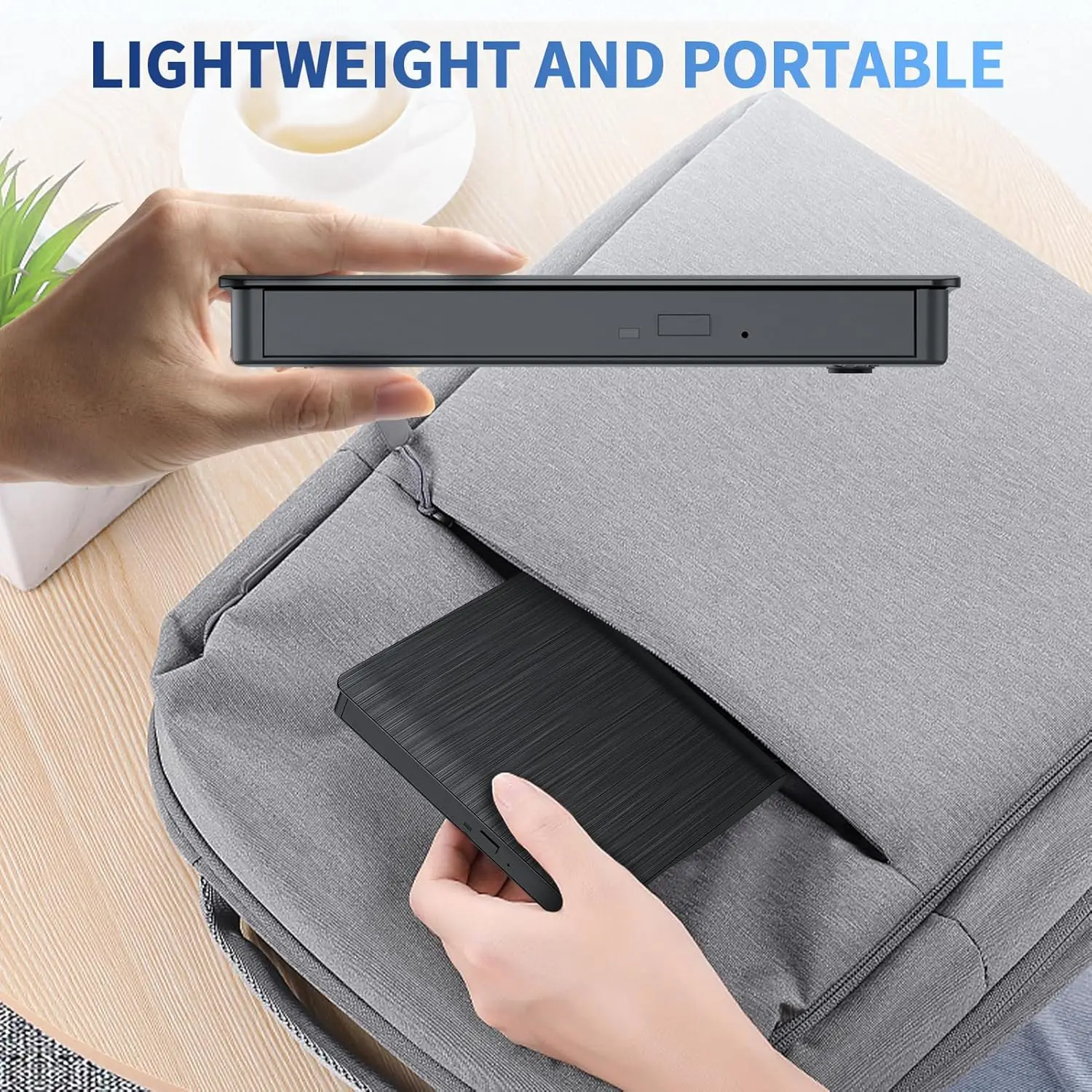 External DVD CD drive for laptop PC USB 3.0 Type-C CD burner portable +/-RW drive DVD player for ROM rewriter burner recorder