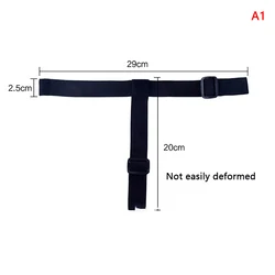 Universal Adjustable Elastic Headband for LED Headlamp and Front Light (Black)