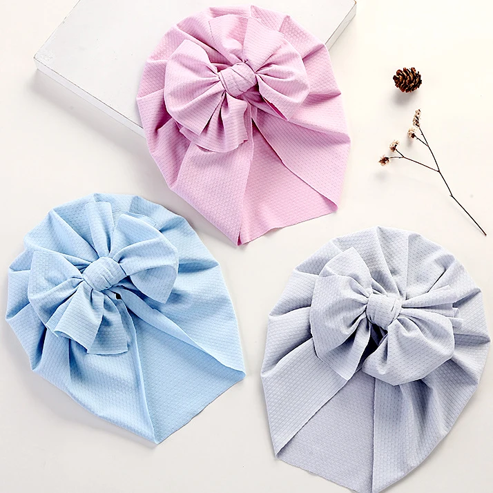 

Silk Baby Beanie for Newborn Headwrap Spring Chilren Turban Hats Summer Silk Bow Baby Cap Toddler Breathable Indian Bonnet Cap