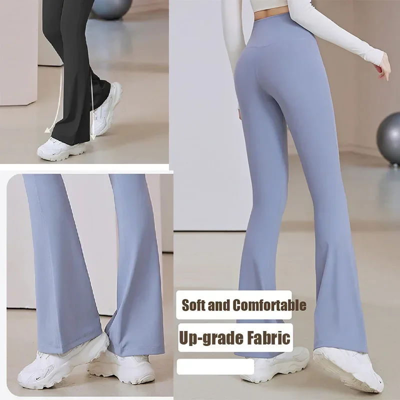Flared Yoga Pants Women's Bell-bottom Leggings High Waist Butt Lifting Slimming Fit Workout Gym Pilates Sprotwear